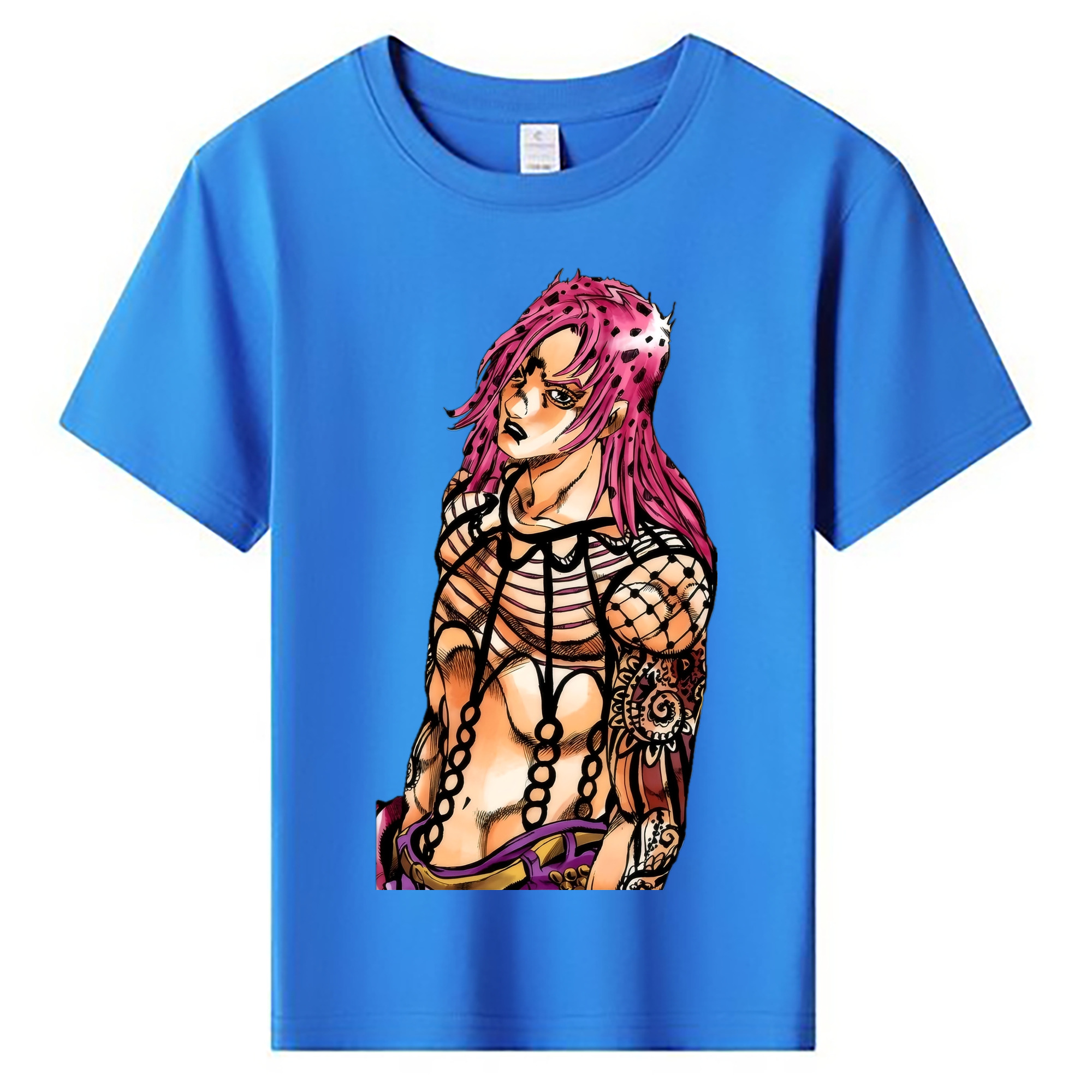 （画像用） ジョジョの奇妙な冒険 ビネガー?ドッピオ JoJo's Bizarre Adventure Vinegar Doppio 綿100％キッズTシャツ（フロントプリント）